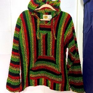 New XXL Reggae Mens Hoodie/Pancho